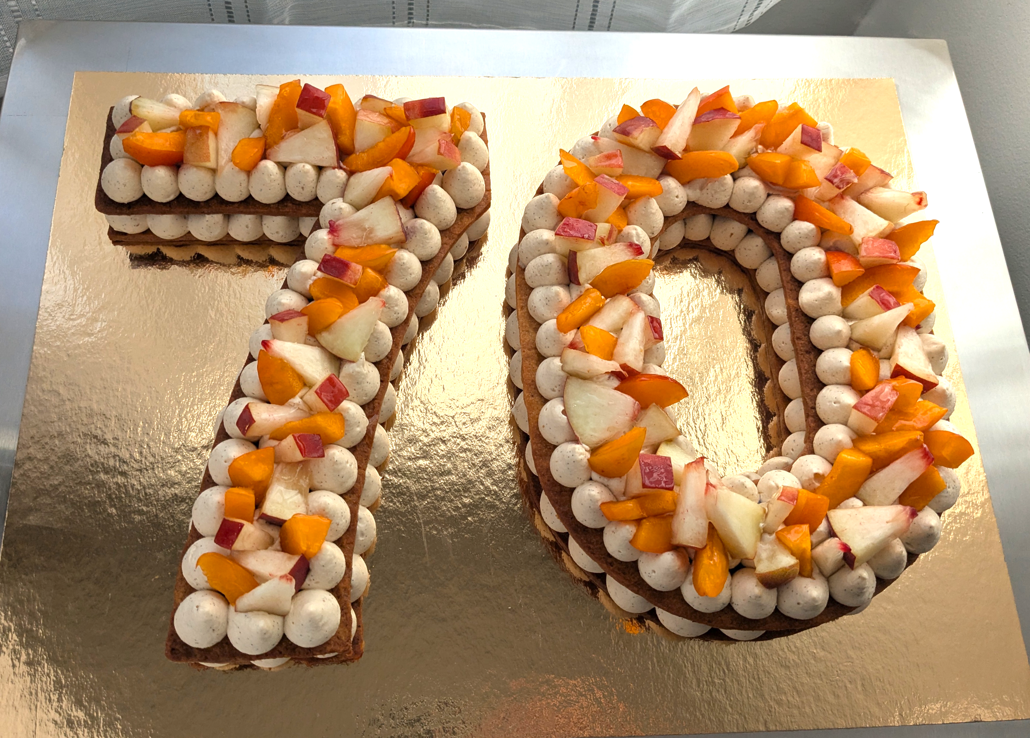 Number Cake aux fruits de saison